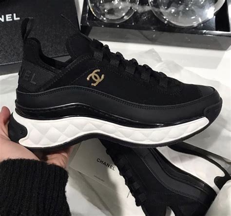 black Chanel sneakers 2020